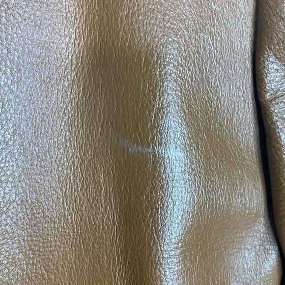 Vintage Lacrosse Glove & Leather Heavy Brown Belted Jacket Men's Small 70s - Picture 14 of 15